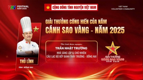 Hình ảnh 1  Trần Nhật Trường   Thủ lĩnh thiện nguyện nhận giải Cánh Sao Vàng 2025