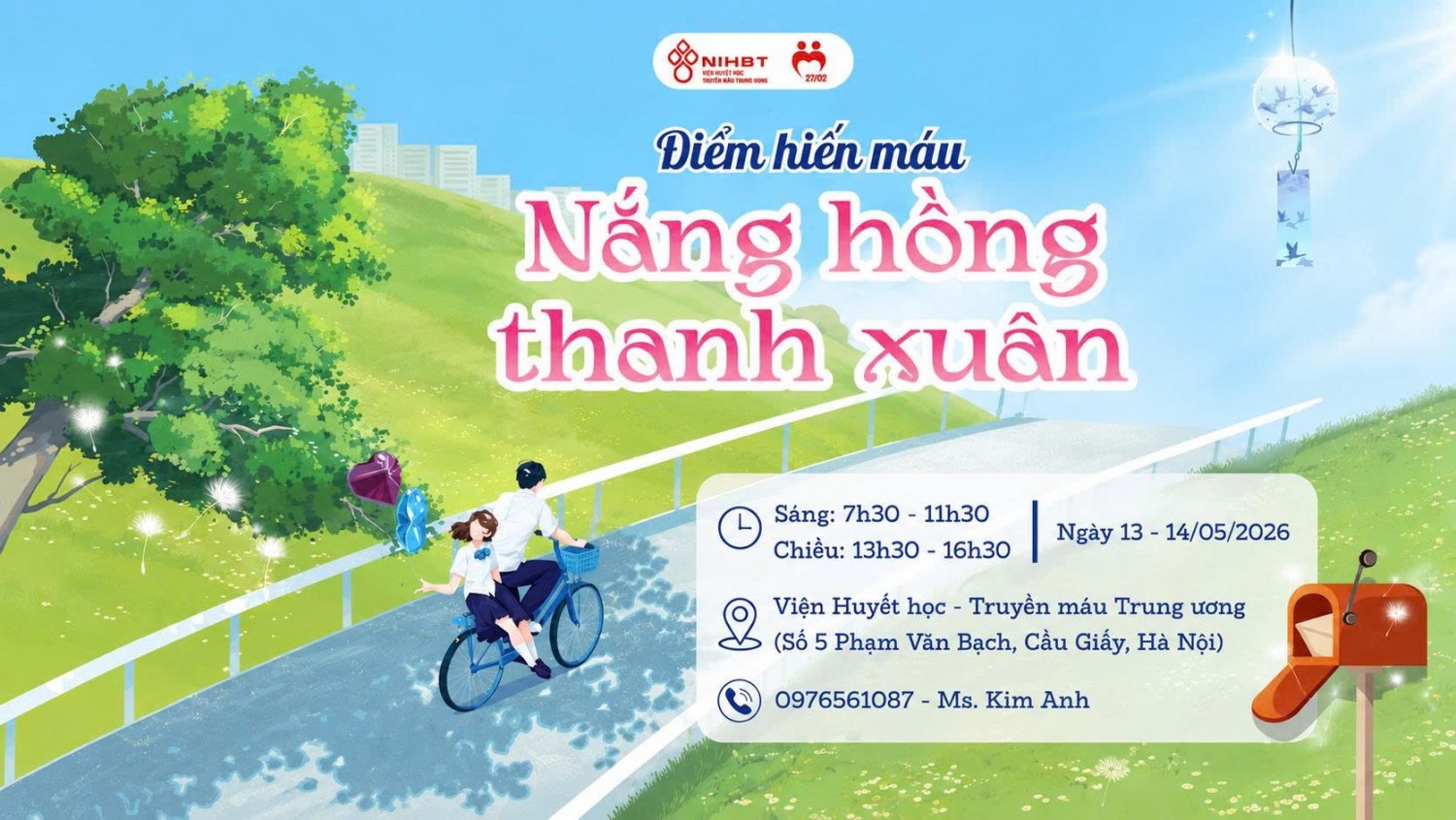 “Nắng hồng thanh xuân”: Hành trình gieo yêu thương từ giọt máu hồng